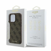 GUESS ETUI HARD CASE DO IPHONE 16 PRO 6.3 4G CLASSIC Z MODNYM WYKOŃCZENIEM