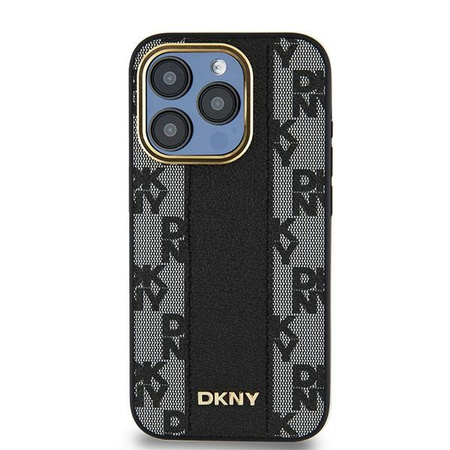 DKNY POKROWIEC HARDCASE DO IPHONE 15 PRO 6.1 MONO PATTERN LEATHER CHECKERED