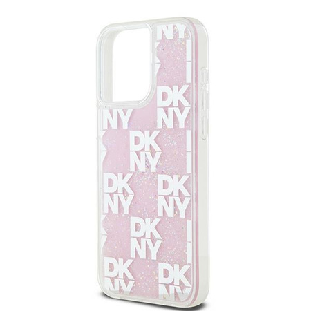 DKNY POKROWIEC HARDCASE LIQUID GLITTER DO IPHONE 15 PRO MAX 6.7 Z MULTILOGO