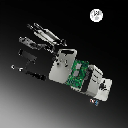 Adapter podróżny SBS 2xUSB-C 1xUSB-A uniwersalny - biały
