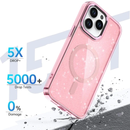 HURTEL ETUI GLITTER CASE DO IPHONE 16 PRO MAX DO MAGSAFE MAGNETYCZNY