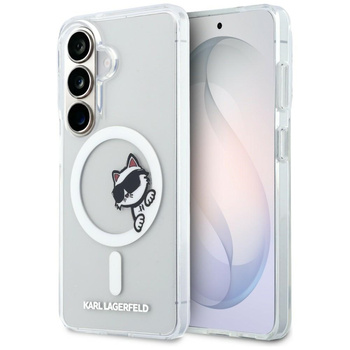 Etui Karl Lagerfeld IML Peekaboo         Choupette MagSafe do Samsung Galaxy S26 przezroczysty