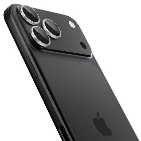OSŁONA APARATU SPIGEN OPTIK PRO GLAS.TR ”EZ FIT” CAMERA PROTECTOR 2-PACK IPHONE 14 PRO / MAX / 15 PRO / MAX / 16 PRO / MAX / 17 PRO / MAX SILVER