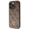 Guess GUHCP15LP4TDSCPW iPhone 15 Pro 6.1" brązowy/brown hardcase Crossbody 4G Metal Logo