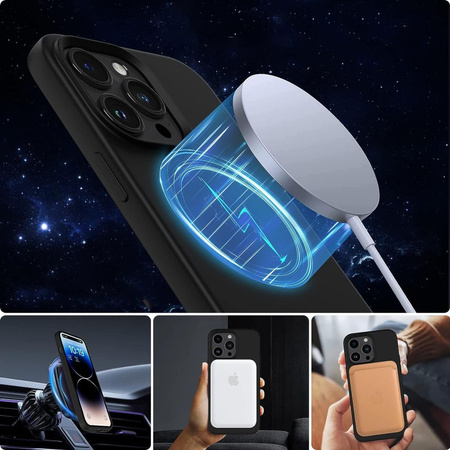 TECH-PROTECT ETUI DO MAGSAFE DO IPHONE 15 SILIKONOWE ZAMKNIĘCIE WYSOKA