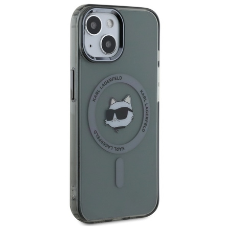 KARL LAGERFELD ETUI DO MAGSAFE DO IPHONE 15 6.1 HARDCASE Z LOGO CHOUETTE
