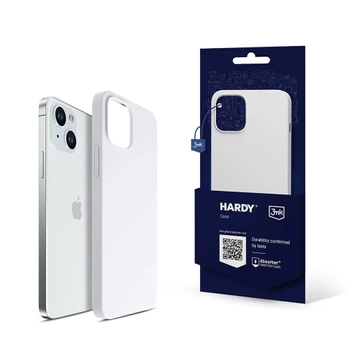 Apple iPhone 15 Plus - 3mk Hardy Silicone MagCase Silver-White