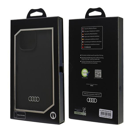 AUDI ETUI SILIKONOWE CASE POKROWIEC DO IPHONE 16 PRO MAX 69 CZARNY HARDCASE