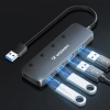WOZINSKY HUB USB-A 4 PORTY 3.0 DO LAPTOPA KOMPUTERA Z INDYWIDUALNYMI