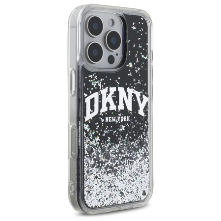 DKNY ETUI HARDCASE LIQUID GLITTER ARCH LOGO DO IPHONE 16 PRO MAX OCHRONA
