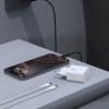 Ładowarka sieciowa Dudao A27PCEU PD 30W GaN USB-C z kablem USB-C - czarna