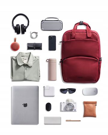 INNOSTYLE PLECAK NA LAPTOPA 15,6 DO SAMOLOTU WODOODPORNY COLORLITE 14L CZERWONY