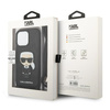 KARL LAGERFELD ETUI DO IPHONE 13 PRO 13 HARDCASE SKÓRA MONOGRAM PATCH BLACK