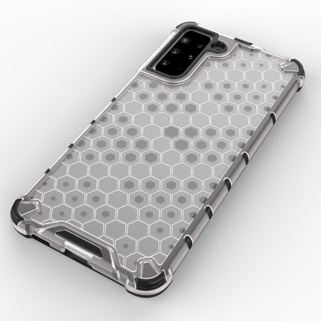 Honeycomb etui pancerny pokrowiec z żelową ramką Samsung Galaxy S22 niebieski