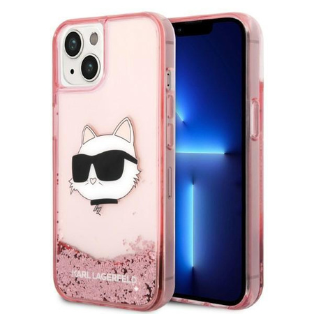 Karl Lagerfeld KLHCP14MLNCHCP iPhone 14 Plus 6,7" różowy/pink hardcase Glitter Choupette Head