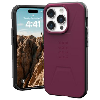 UAG Civilian Magsafe - obudowa ochronna do iPhone 15 Pro (bordeaux)