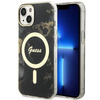 Etui Guess GUHMP14MHTMRSK na iPhone 14 Plus 6.7" - czarne Golden Marble MagSafe