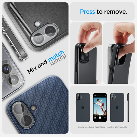 SPIGEN OSŁONA APARATU SZKŁO OCHRONNE DO IPHONE 16 16 PLUS CAMERA PROTECTOR