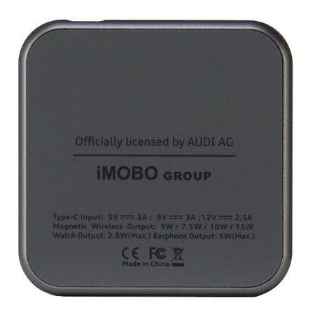 Audi składana ład. indukcyjna 3w1szary/grey Big Logo AU-MWC3IN1-GT/D1-GY