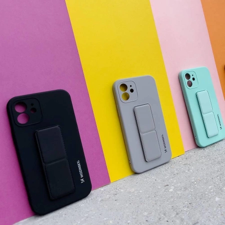 WOZINSKY KICKSTAND CASE DO IPHONE 12 PRO Z PODSTAWKĄ SILIKONOWE WZMOCNIONE