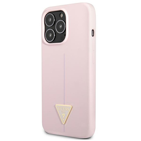 GUESS ETUI HARDCASE DO IPHONE 13 PRO 13 Z SILIKONOWYM TRIANGLE 6,1