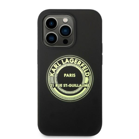 KARL LAGERFELD KLHCP14LSRSGRCK ETUI DO IPHONE 14 PRO 6,1 HARDCASE SILICONE