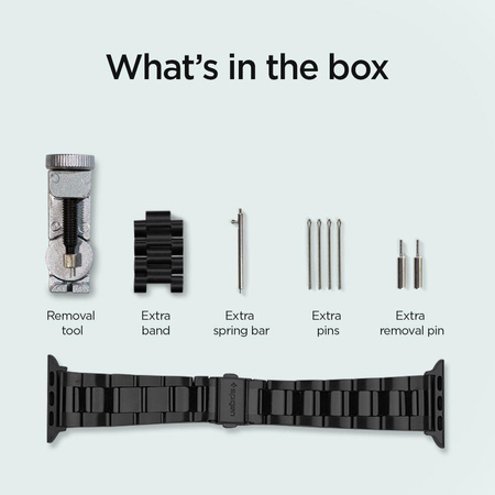 SPIGEN MODERN FIT BAND APPLE WATCH 4 / 5 / 6 / 7 / 8 / SE (38 / 40 / 41 MM) BLACK