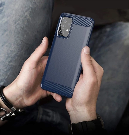 HURTEL CARBON CASE ELASTYCZNE DO SAMSUNG GALAXY A72 4G POKROWIEC NA TELEFON