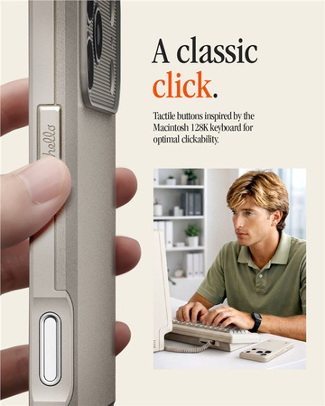 Spigen Classic LS MagSafe, stone - iPhone 17 Pro Max