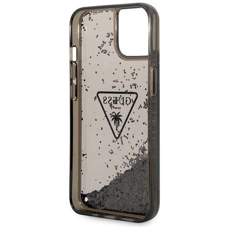 Guess GUHCP14MLFCTPK iPhone 14 Plus 6,7" czarny/black hardcase Liquid Glitter Palm Collection