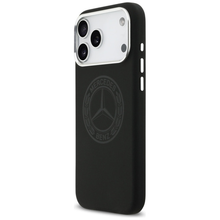 Etui Mercedes Silicone Vintage Logo      MagSafe do iPhone 17 Pro Max czarny