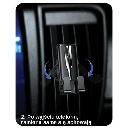 USAMS UCHWYT SAMOCHODOWY DO KRATKI WENTYLACYJNEJ GRAVITY DO TELEFONÓW