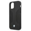 Etui BMW BMHCP12MRSCSK iPhone 12/12 Pro 6,1" czarny/black hardcase Leather Perforate Sides