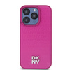 DKNY POKROWIEC DO IPHONE 15 PRO 6.1 SKÓRZANE MONOGRAM LOGO METALOWE DO