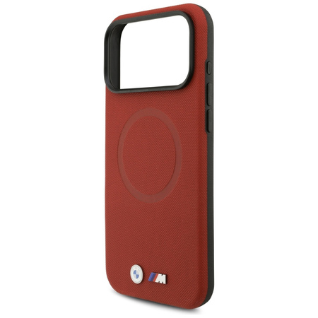 Etui BMW M FW Metal Logo MagSafe do      iPhone 17 Pro Max czerwony