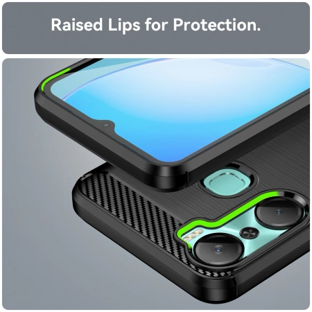 HURTEL ETUI CARBON CASE DO INFINIX HOT 12 PRO POKROWIEC ELASTYCZNY SILIKON