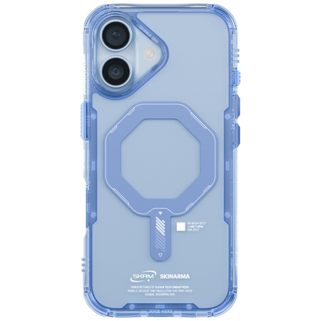 Etui Skinarma Saido do iPhone 17 Magnetic Charging niebieski