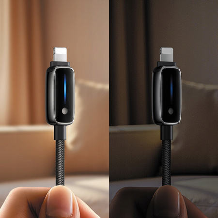 MCDODO ŁADOWARKA KABEL USB-C DO IPHONE LIGHTNING SZYBKIE ŁADOWANIE 1M LED