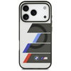 Etui BMW M IML Metal Buttons Tricolor Lines MagSafe do iPhone 17 Pro Max antracyt