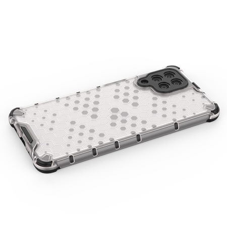 Honeycomb etui pancerny pokrowiec z żelową ramką Samsung Galaxy M53 5G przezroczysty