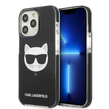 Etui Karl Lagerfeld KLHCP13LTPECK na iPhone 13 Pro / 13 hardcase - czarne Choupette Head