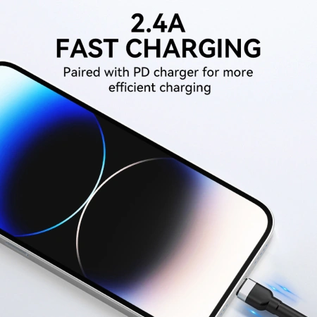 WOZINSKY KABEL USB-A DO LIGHTNING 2.4A DO IPHONE IPAD 1M SZYBKIE ŁADOWANIE