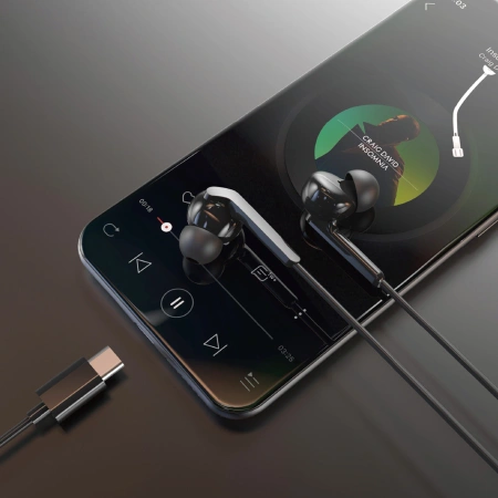 DUDAO SŁUCHAWKI PRZEWODOWE USB-C DO TELEFONÓW 1.2M DOKANAŁOWE WYSOKA JAKOŚĆ