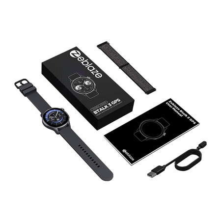 ZEBLAZE SMARTWATCH BTALK GPS DO TELEFONÓW Z SYSTEMEM ANDROID IOS Z WYSOKĄ
