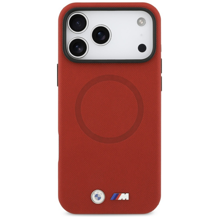 Etui BMW M FW Metal Logo MagSafe do      iPhone 17 Pro Max czerwony