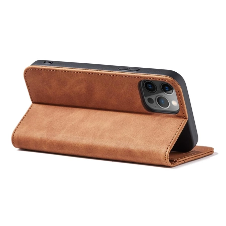 HURTEL ETUI CASE POKROWIEC MAGNETYCZNY DO IPHONE 12 PRO MAX PORTFEL Z KARTĄ