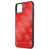 Guess GUHCN654GGPRE iPhone 11 Pro Max czerwony/red hard case 4G Double Layer Glitter