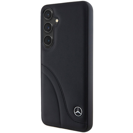 MERCEDES ETUI HARDCASE LEATHER DO SAMSUNG GALAXY S24 S921 Z FALISTYM SZWIEM