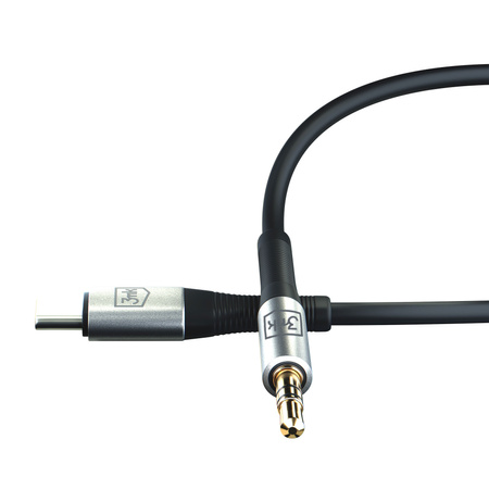 3MK KABEL AUX USB-C JACK 3,5 MM DO TELEFONU IPHONE 12 13 14 15 PRO AUDIO