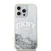 DKNY ETUI HARDCASE DO IPHONE 15 PRO 6.1 Z LOGO METALOWYM I LIQUID GLITTER